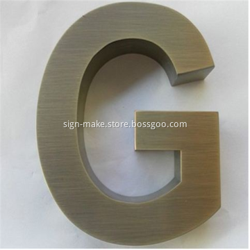 Decor Bronze Metal Letters Signs